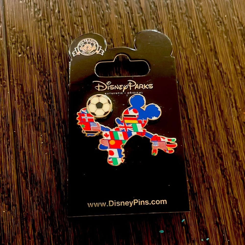 Mickey Countries Soccer Pin